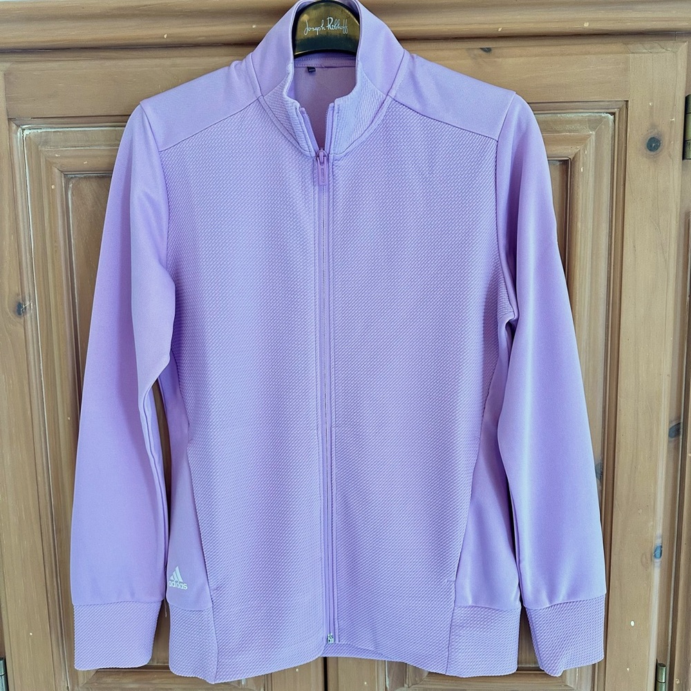 Adidas Ultimate 365 Textured Golf Jacket Lilac Bliss
